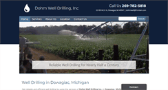 Desktop Screenshot of dohmwelldrilling.com